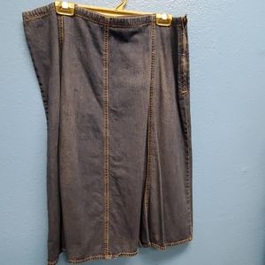Blue denim skirt size 16